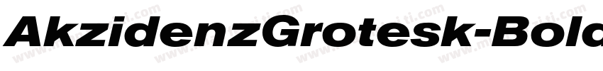 AkzidenzGrotesk-Bold手机版字体转换