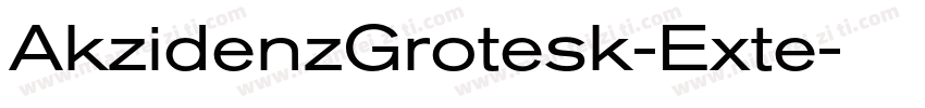 AkzidenzGrotesk-Exte字体转换