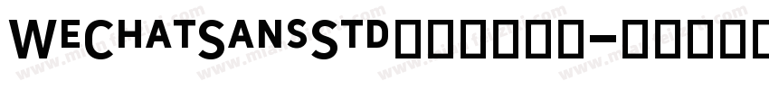 WeChatSansStd系列字体下载字体转换