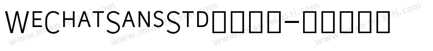 WeChatSansStd系列字体字体转换