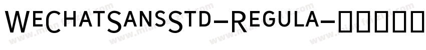 WeChatSansStd-Regula字体转换