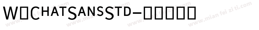 WéChatSansStd字体转换