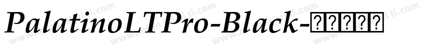 PalatinoLTPro-Black字体转换