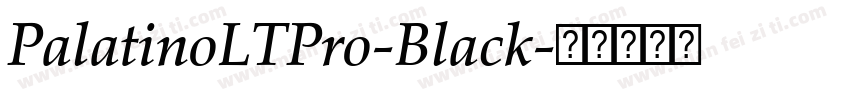 PalatinoLTPro-Black字体转换