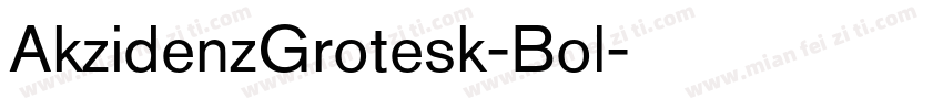 AkzidenzGrotesk-Bol字体转换