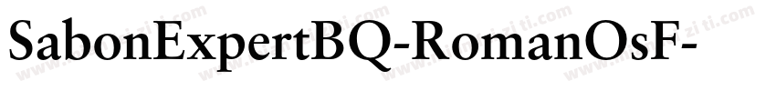 SabonExpertBQ-RomanOsF字体转换