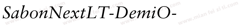 SabonNextLT-DemiO字体转换