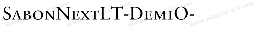SabonNextLT-DemiO字体转换