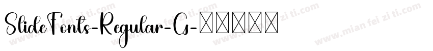 SlideFonts-Regular-G字体转换