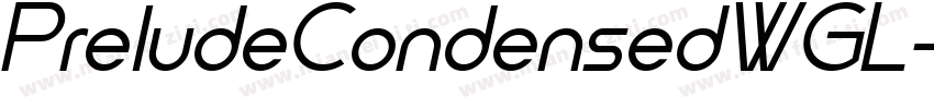 PreludeCondensedWGL字体转换