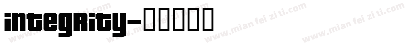 Integrity字体转换