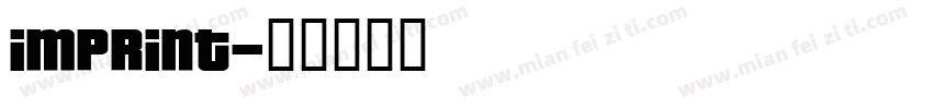 imprint字体转换