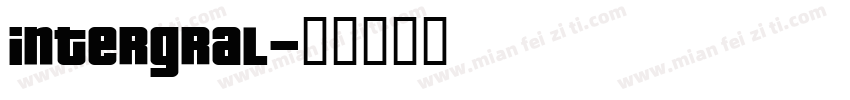 intergral字体转换