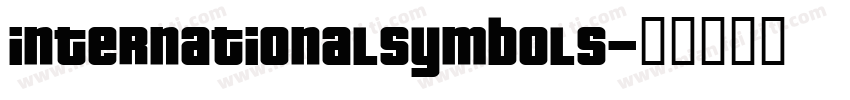 internationalsymbols字体转换