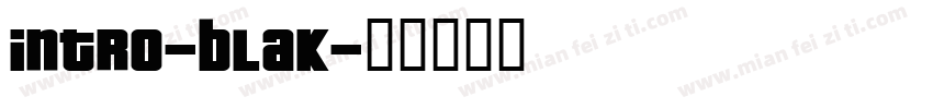 intro-blak字体转换