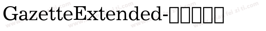 GazetteExtended字体转换