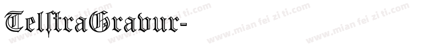 TelstraGravur字体转换