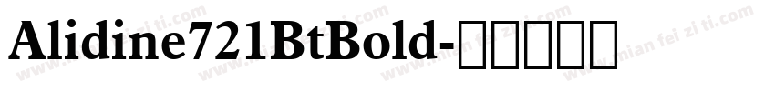 Alidine721BtBold字体转换