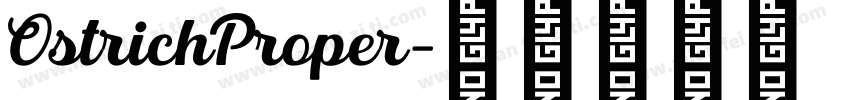 OstrichProper字体转换