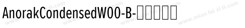 AnorakCondensedW00-B字体转换