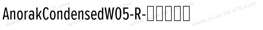 AnorakCondensedW05-R字体转换