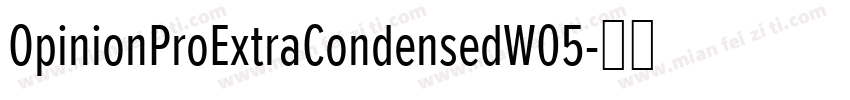 OpinionProExtraCondensedW05字体转换