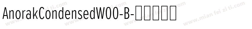 AnorakCondensedW00-B字体转换