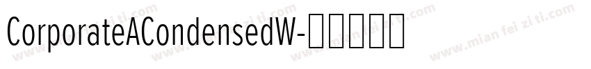 CorporateACondensedW字体转换