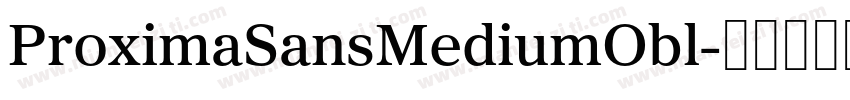 ProximaSansMediumObl字体转换