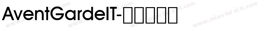 AventGardeIT字体转换