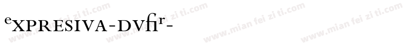Expresiva-dvWR字体转换