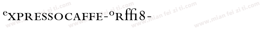 Expressocaffe-OrY8字体转换