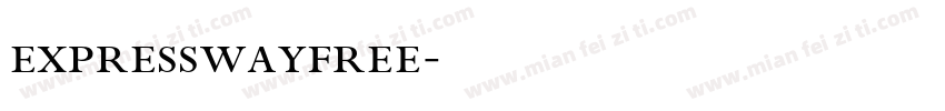 expresswayfree字体转换