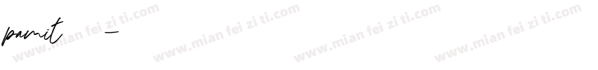 pamit字体字体转换
