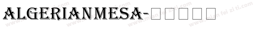 AlgerianMesa字体转换
