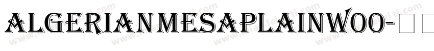AlgerianMesaPlainW00字体转换