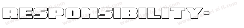 responsibility字体转换