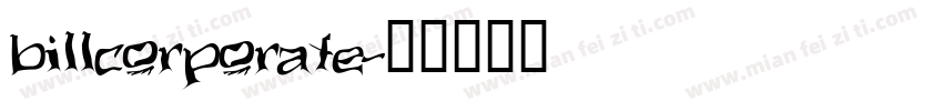 billcorporate字体转换