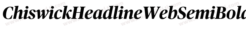 ChiswickHeadlineWebSemiBold字体转换