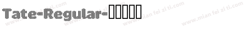 Tate-Regular字体转换