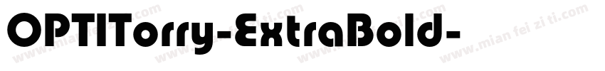 OPTITorry-ExtraBold字体转换