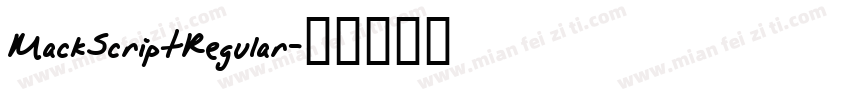 MackScriptRegular字体转换