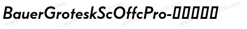 BauerGroteskScOffcPro字体转换