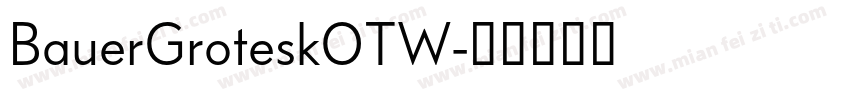 BauerGroteskOTW字体转换