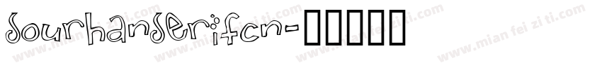 sourhanserifcn字体转换