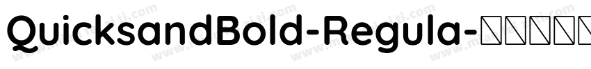 QuicksandBold-Regula字体转换
