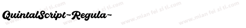 QuintalScript-Regula字体转换