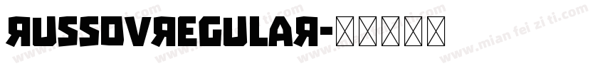 RUSSOVRegular字体转换