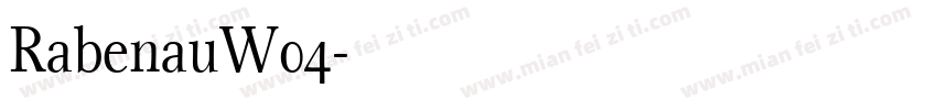RabenauW04字体转换