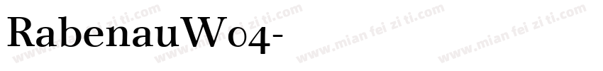RabenauW04字体转换